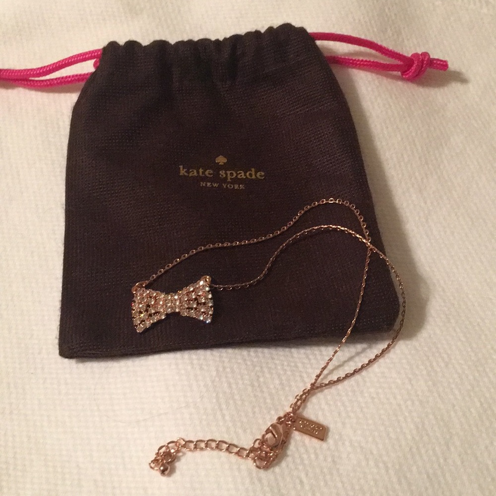 Rhinestone Bow necklace